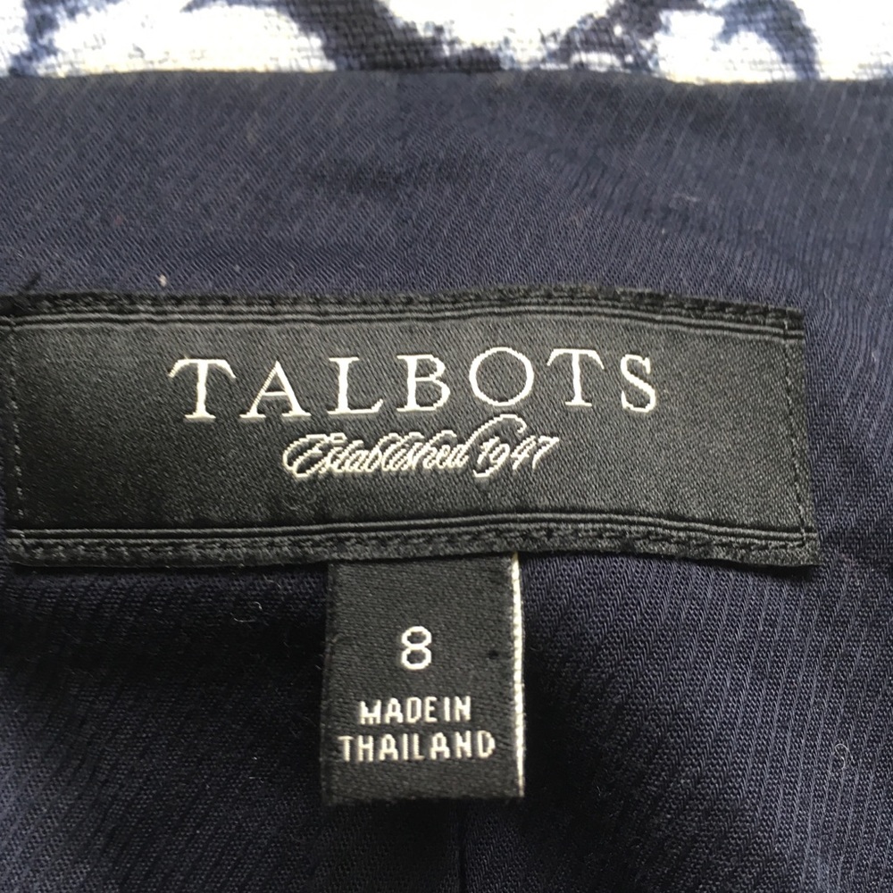 Talbots Single Button Printed Jacket - image 4